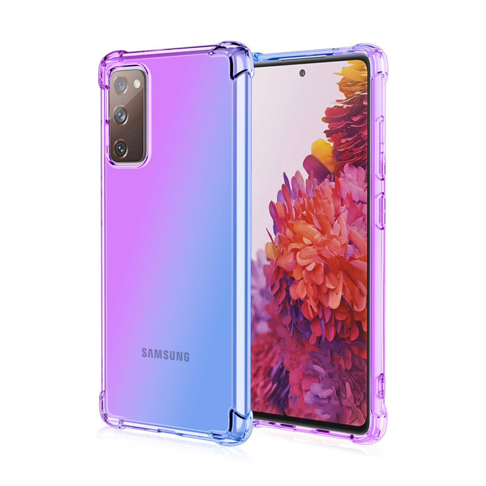 TPU Gradient Anti-Drop Phone Cover Shell for Samsung Galaxy S20 FE/S20 Fan Edition/S20 FE 5G/S20 Fan Edition 5G/S20 Lite - Purple/Blue TPU Gradient Anti-Drop Phone Cover Shell for Samsung Galaxy S20 FE/S20 Fan Edition/S20 FE 5G/S20 Fan Edition 5G/S20 Lite - Purple/Blue